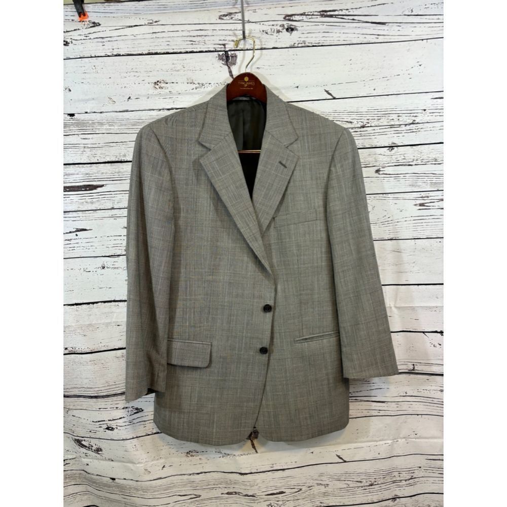 Men's Tom James Blazer, Gray, Size 44R